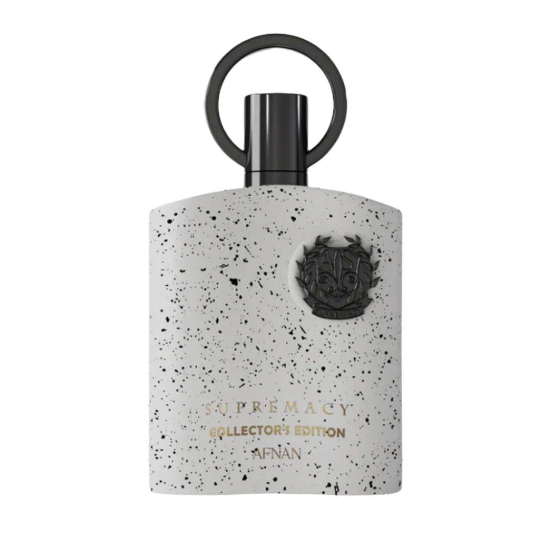 Supremacy Collector’s Edition Eau de Parfum by Afnan – 100ml metallic bottle with bold luxury design and Arabic fragrance notes