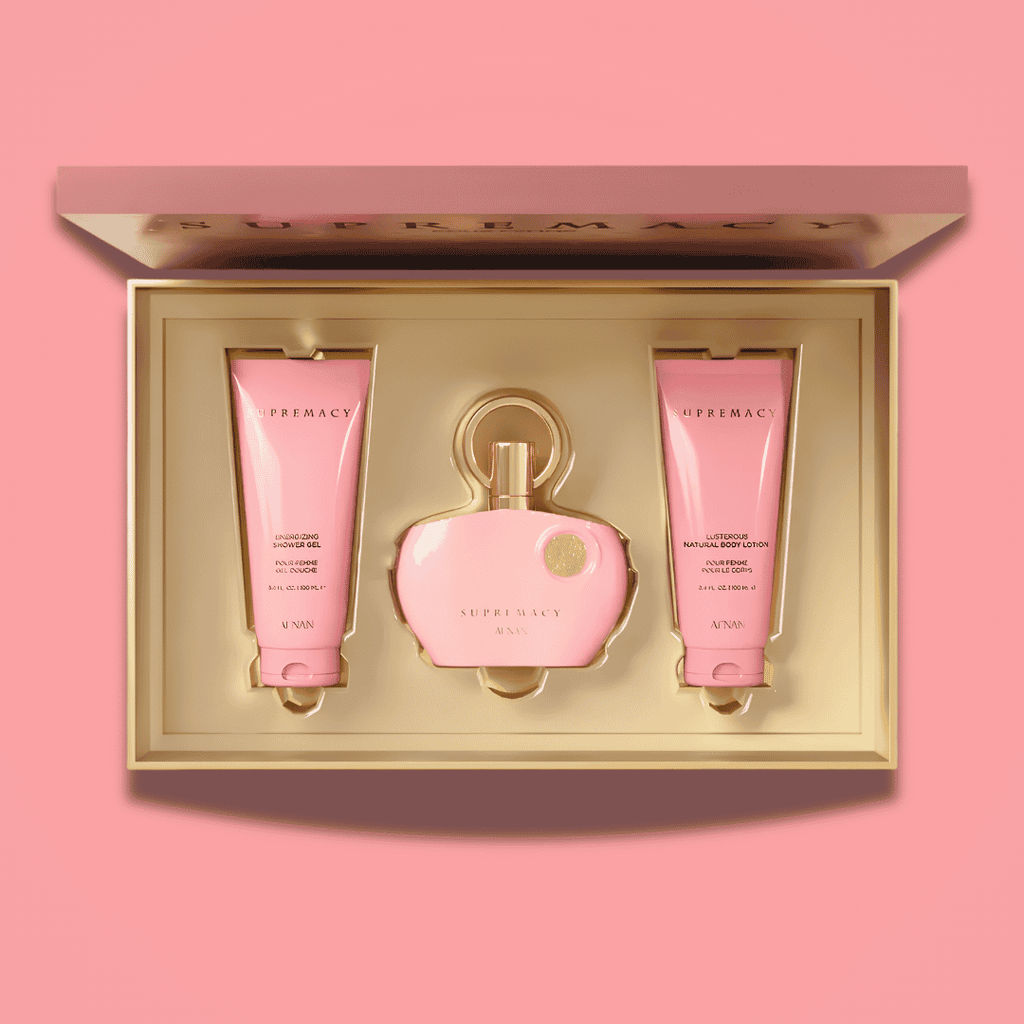 Gift Set Supremacy Pink Pour Femme by Afnan Perfumes 100ml – Floral Rose Fragrance for Women | Best Price in Kenya
