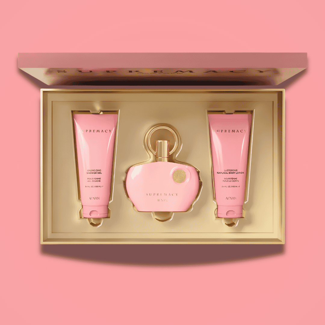 Gift Set Supremacy Pink Pour Femme by Afnan Perfumes 100ml – Floral Rose Fragrance for Women | Best Price in Kenya