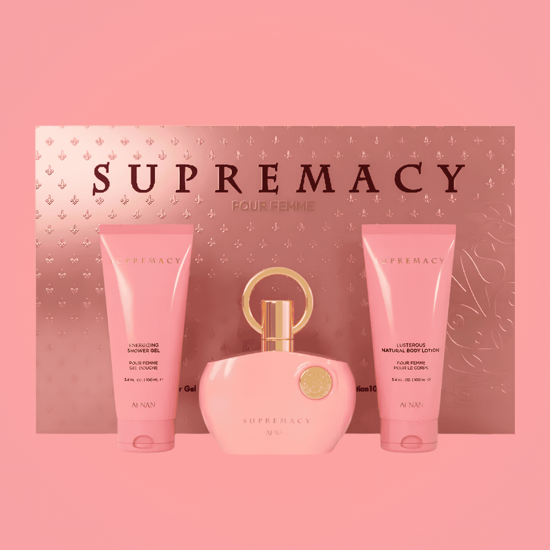 Gift Set Supremacy Pink Pour Femme by Afnan Perfumes 100ml – Floral Rose Fragrance for Women | Best Price in Kenya