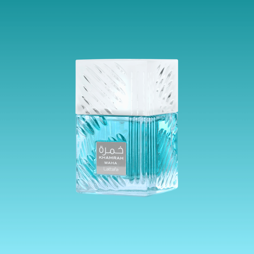 Khamrah Waha perfume by lattafa perfume bottle front side image display