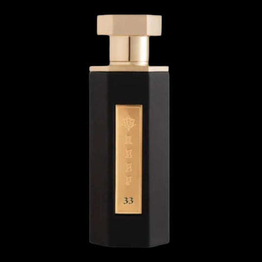 Reef 33 EDP 200ml unisex perfume bottle featuring saffron, rosemary, and oud notes in elegant Arabic packaging