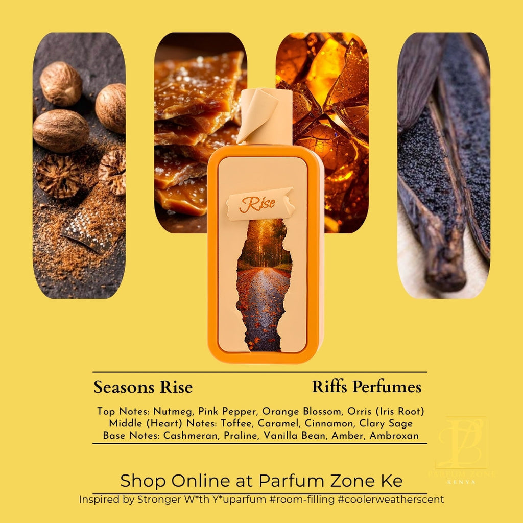 Seasons Rise by Riffs Perfumes – Warm Spicy Amber Fragrance | Best Price in Kenya