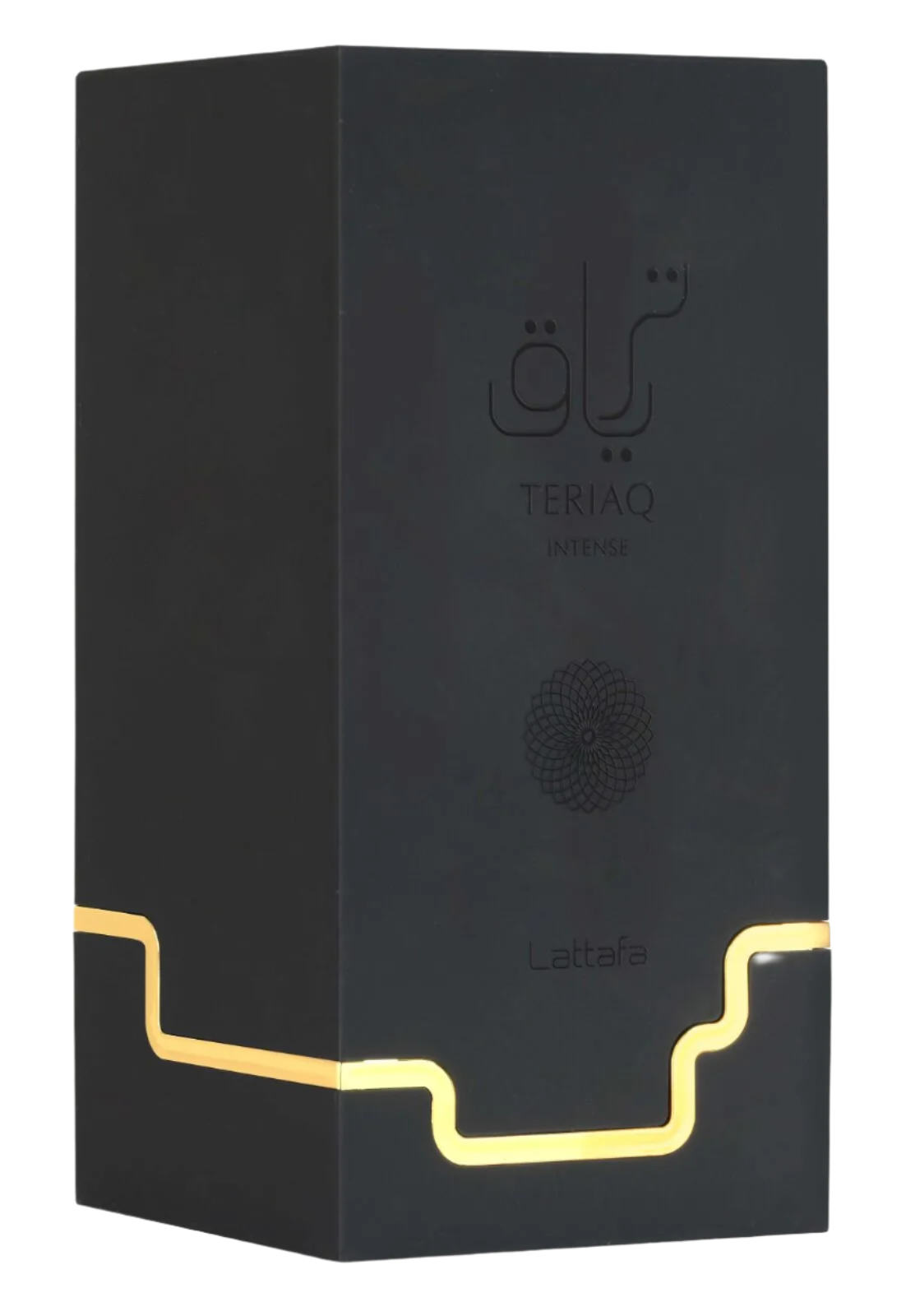 A sleek, modern packaging box for Teriq Intense, featuring bold branding, vibrant colors, and a sturdy design to protect the product.