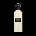 Elegant White Regent Diamond perfume bottle with textured design on black background