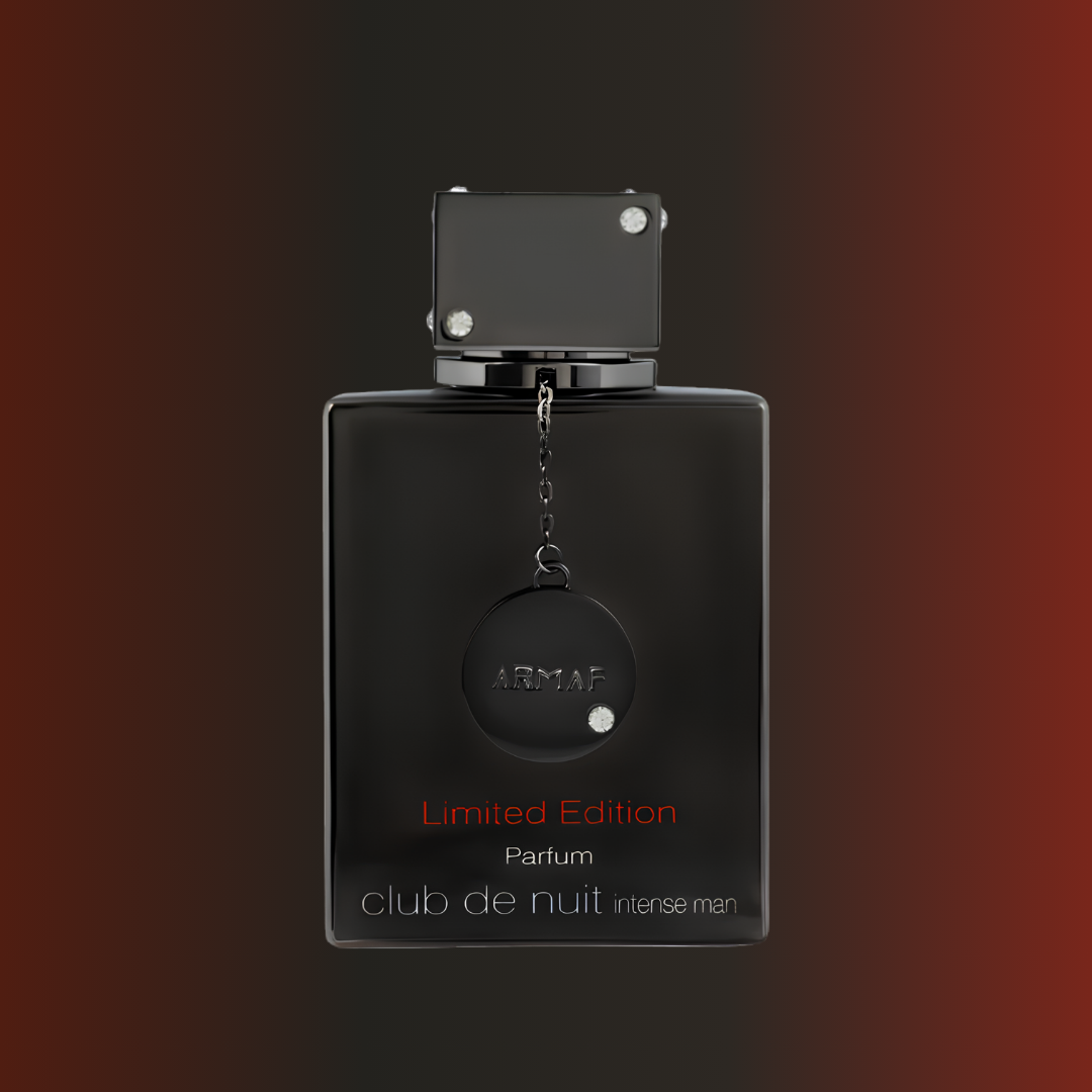 Club de nuit intense limited edition Parfum Crisp black bottle luxury shot front side sale in Mombasa
