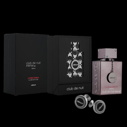 Club De Nuit Intense Man Limited Edition Parfum with Cufflinks by ARMAF – Available in Kenya at Parfum Zone KE, authorised perfume dealer in Nairobi & Mombasa. Luxury long-lasting men’s fragrance.