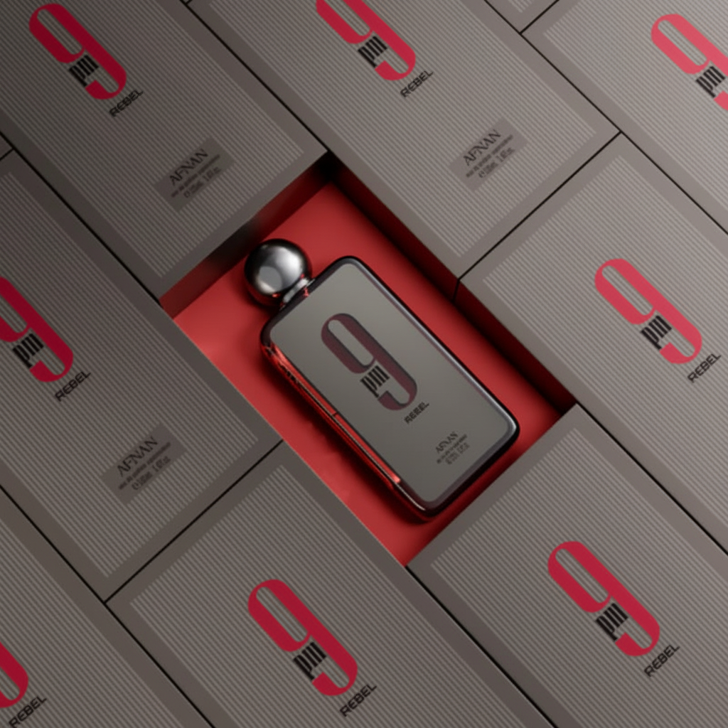 9PM Rebel by Afnan 100ml EDP - Box packaging
