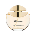 Monaco eau de parfum 100ml luxury perfume bottle with gold cap on a white background